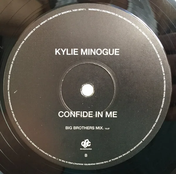 Album cover for Confide In Me by Kylie Minogue