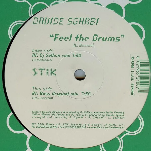 Album cover for Feel The Drums by Davide Sgarbi