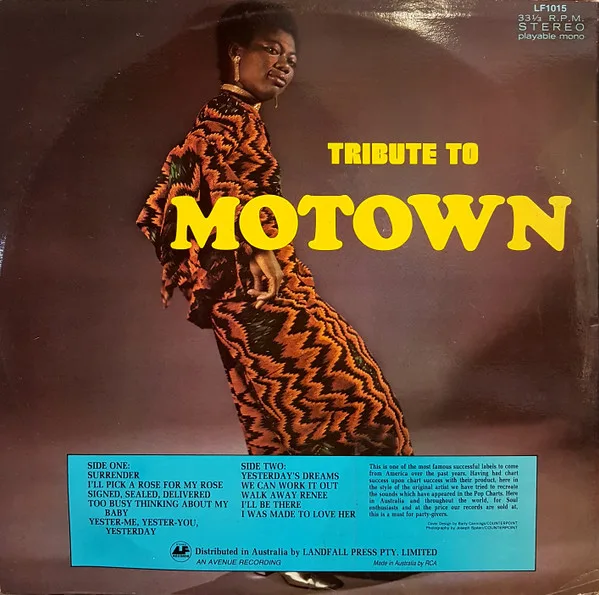 Album cover for Tribute To Motown by Various