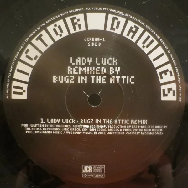 Album cover for Runaway Train / Lady Luck by Victor Davies