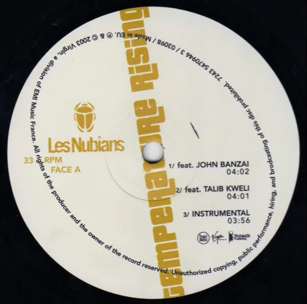 Album cover for Temperature Rising by Les Nubians