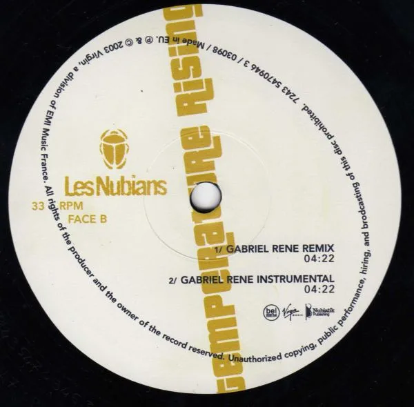 Album cover for Temperature Rising by Les Nubians
