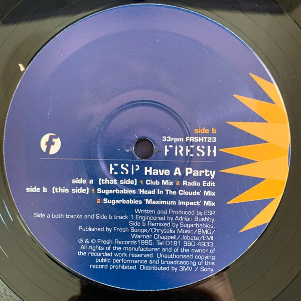 Album cover for Have A Party by ESP (4)