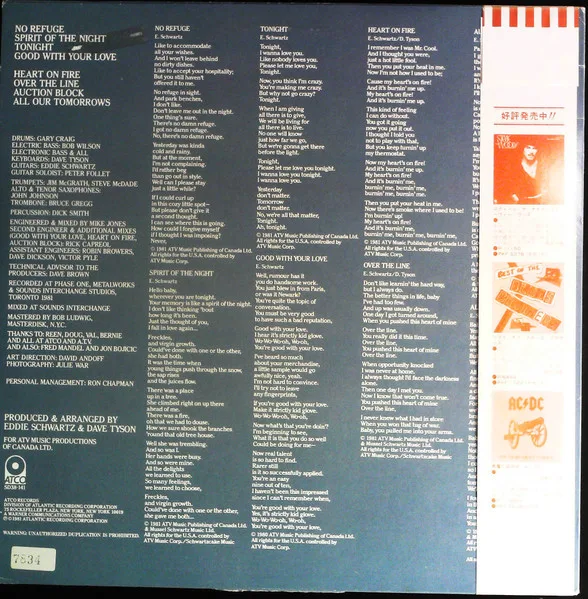 Album cover for No Refuge by Eddie Schwartz