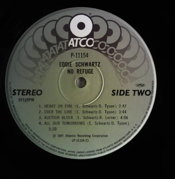 Album cover for No Refuge by Eddie Schwartz