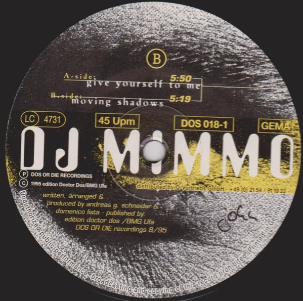 Album cover for Give Yourself To Me by DJ Mimmo