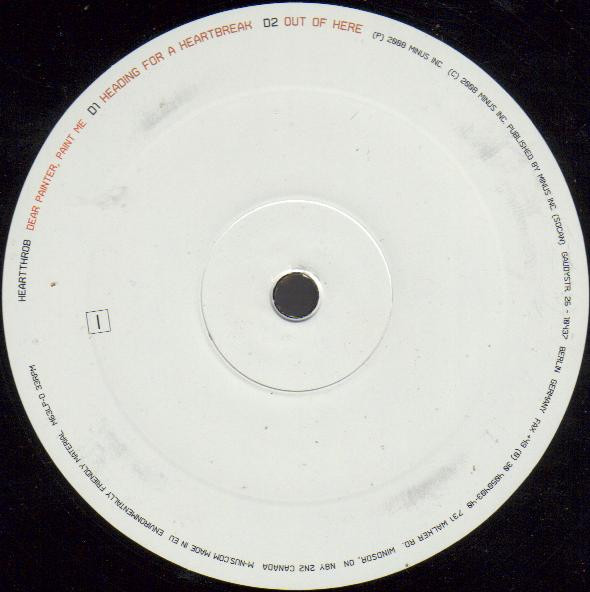 Heartthrob - Dear Painter, Paint Me, Electronic, Minimal, Techno, 2008 - M_nus, Canada, Vinyl 2x 12", Album