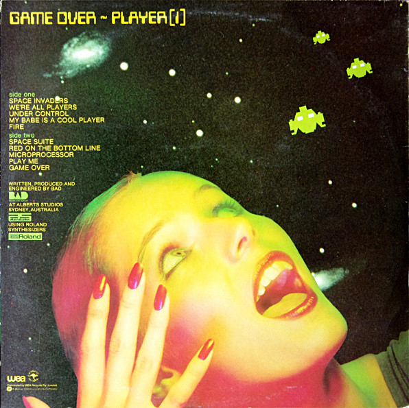 Player [1] - Game Over, Funk / Soul, Stage & Screen, Disco, Synth-pop, Video Game Music, 1980 - WEA, Australia, Vinyl 1x LP, 