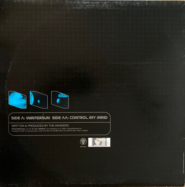 Invaderz - Wintersun / Control My Mind - 2001 - Drum n Bass - Metalheadz - Vinyl 1x 12", 45 RPM