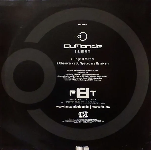 Album cover for Human by DuMonde