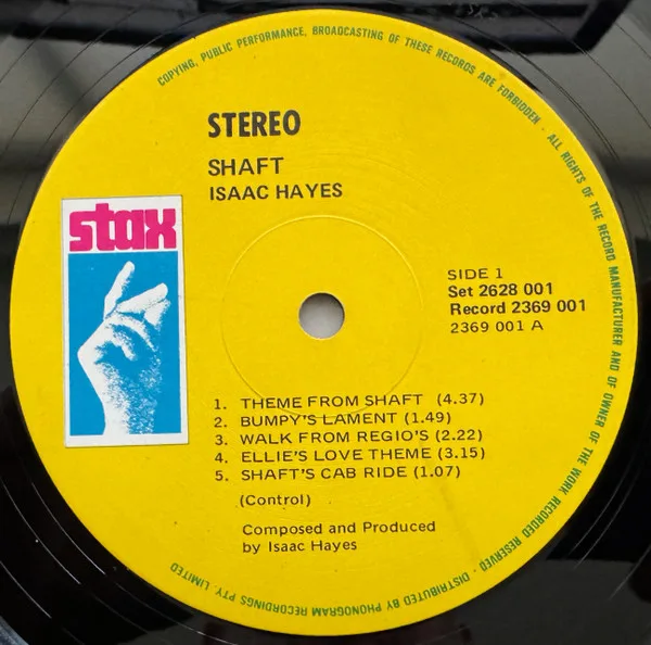 Album cover for Shaft by Isaac Hayes