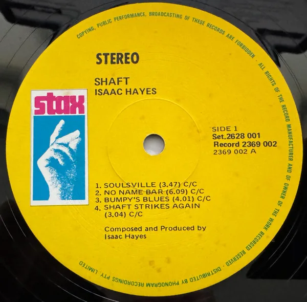 Album cover for Shaft by Isaac Hayes