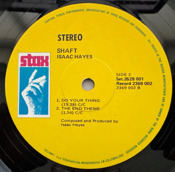 Album cover for Shaft by Isaac Hayes