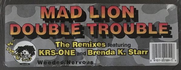 Mad Lion - Double Trouble, Hip Hop, Ragga HipHop, 1996 - Weeded, US, Vinyl 1x 12", 33 ⅓ RPM