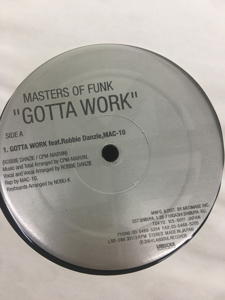 Album cover for Gotta Work by Masters Of Funk