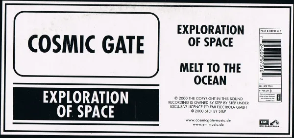 Album cover for Exploration Of Space / Melt To The Ocean by Cosmic Gate
