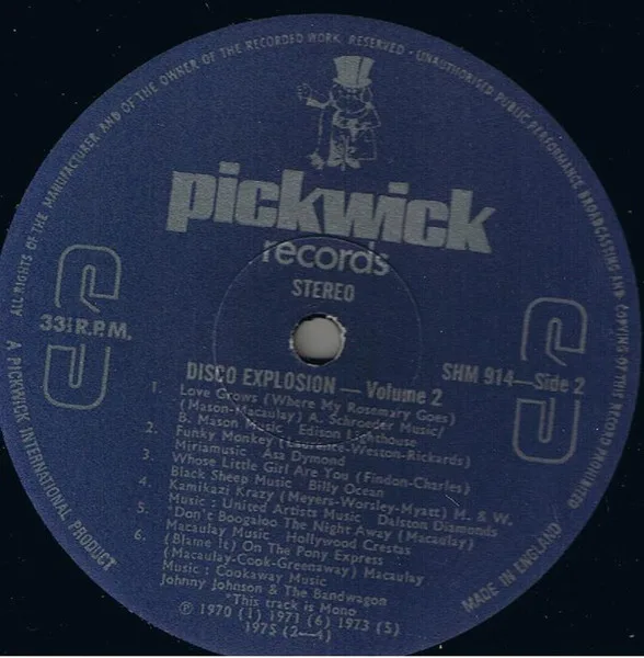 Album cover for Disco Explosion Vol. 2 (Original Artists) by Various