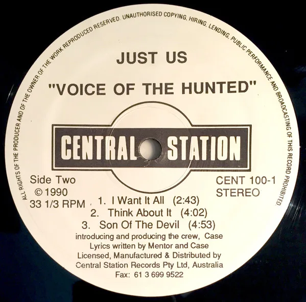 Album cover for Voice Of The Hunted by Just Us (5)