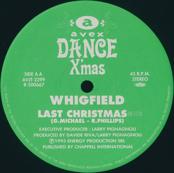 Various - Avex Dance X'mas, Electronic, Euro House, Holiday, Italodance, 1995 - Avex Trax, Japan, Vinyl 1x 12", 45 RPM