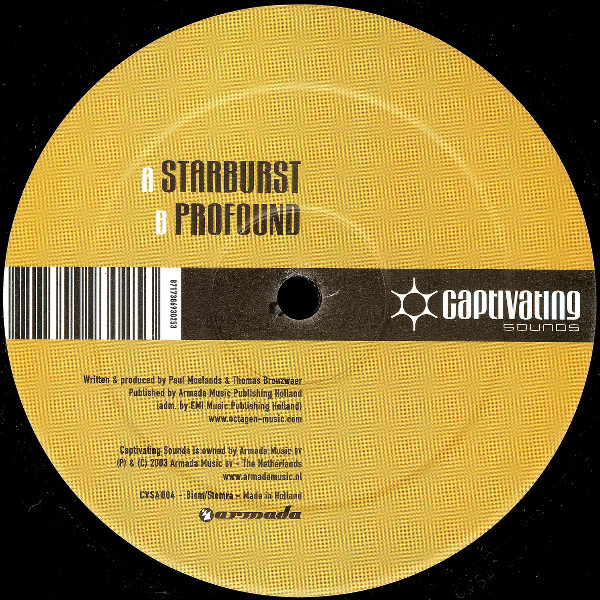 Album cover for Starburst / Profound by Octagen & Arizona (2)