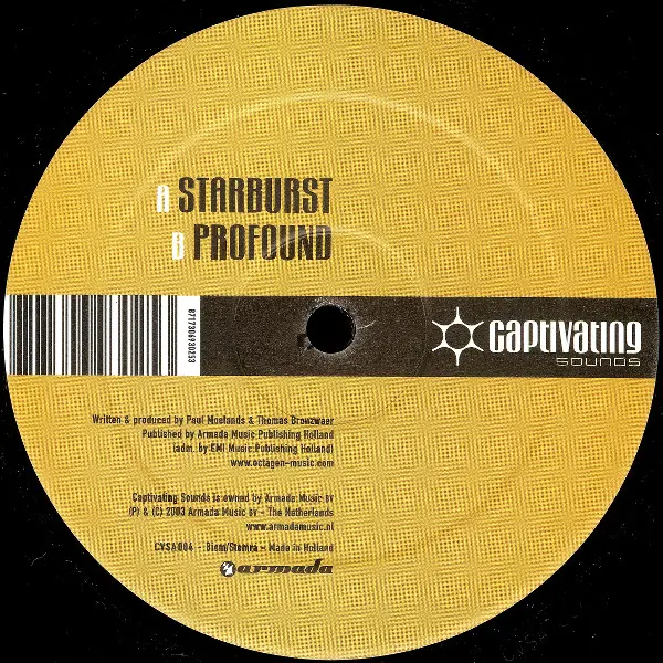 Album cover for Starburst / Profound by Octagen & Arizona (2)