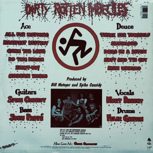 Dirty Rotten Imbeciles - 4 Of A Kind, Rock, Thrash, 1989 - Enigma (4), Virgin, Australia, Vinyl 1x LP, Album