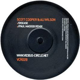 Scott Cooper & Ali Wilson - Disease, Electronic, Hard House, 2004 - Vicious Circle Recordings, UK, Vinyl 1x 12", 45 RPM