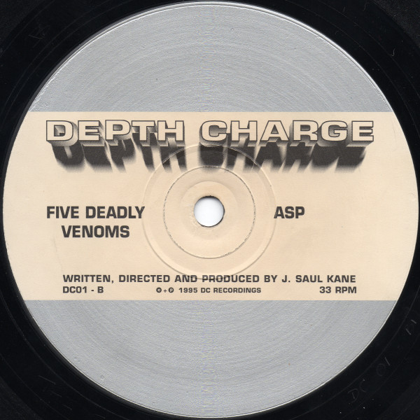 Depth Charge - Legend Of The Golden Snake EP, Electronic, Breakbeat, Breaks, Trip Hop, 1995 - D.C. Recordings, UK, Vinyl 1x 1