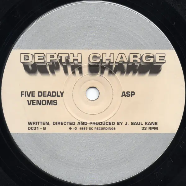 Depth Charge - Legend Of The Golden Snake EP, Electronic, Breakbeat, Breaks, Trip Hop, 1995 - D.C. Recordings, UK, Vinyl 1x 1