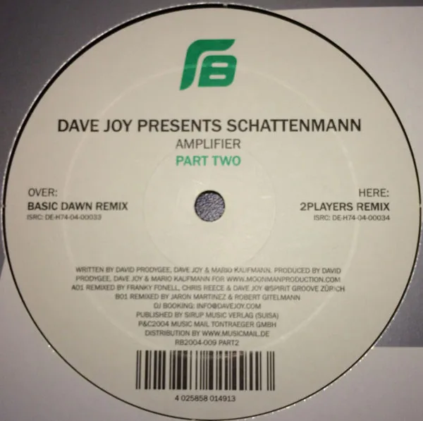 Album cover for Amplifier by Dave Joy Presents Schattenmann