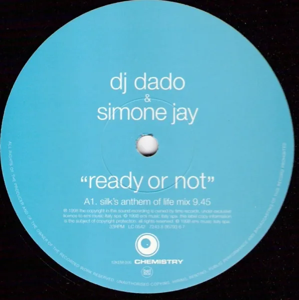 Album cover for Ready Or Not by DJ Dado & Simone Jay