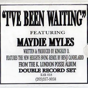 K London Posse Featuring Maydie Myles - I've Been Waiting, Electronic, Garage House, House, 1995 - K4B Records, US, Vinyl 2x 
