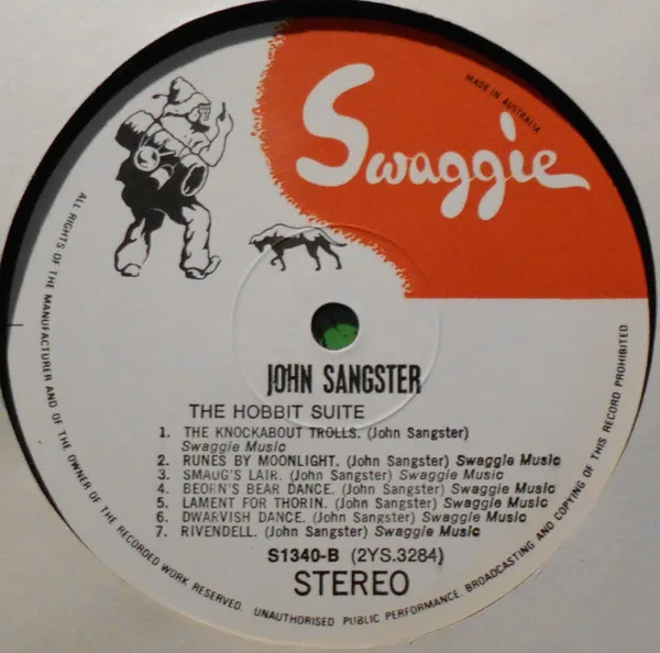 Album cover for The Hobbit Suite by John Sangster