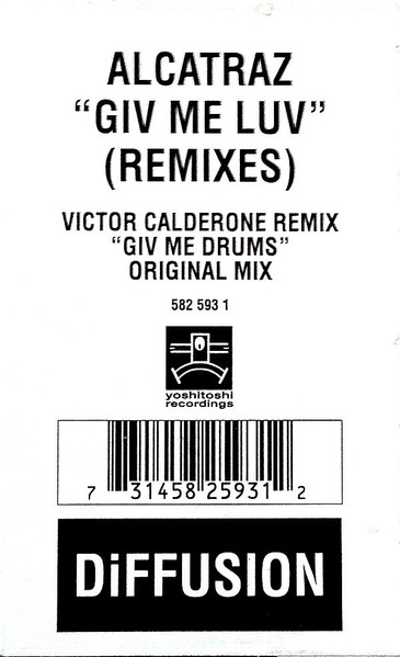 Alcatraz - Giv Me Luv (Remixes), Electronic, House, 1998 - DiFFUSION, UK, Vinyl 1x 12", 33 ⅓ RPM
