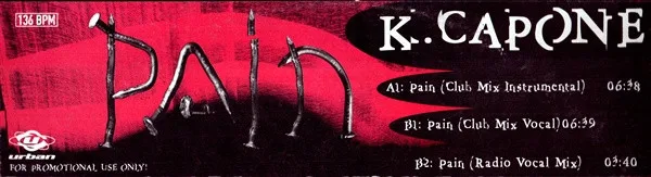 Album cover for Pain by K. Capone