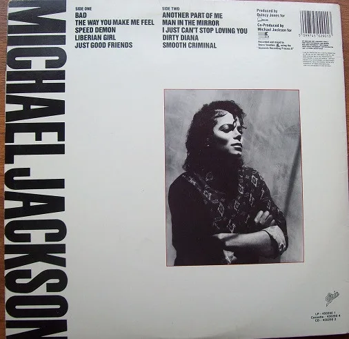 Album cover for Bad by Michael Jackson