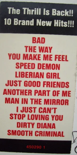 Album cover for Bad by Michael Jackson