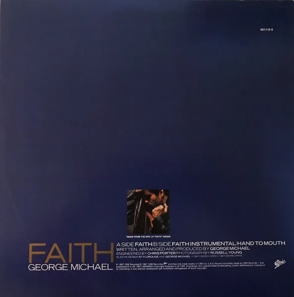 Album cover for Faith by George Michael