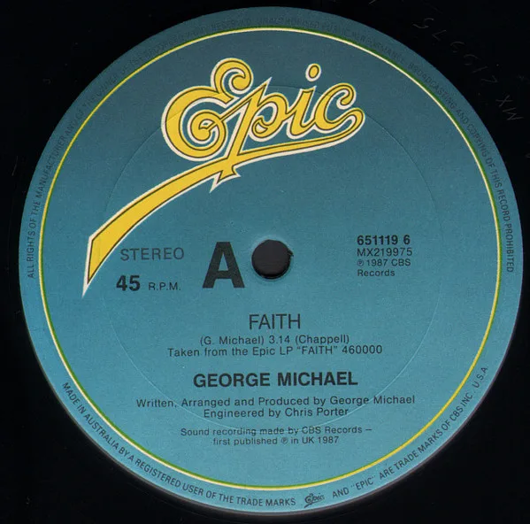Album cover for Faith by George Michael