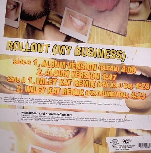 Album cover for Rollout (My Business) by Ludacris