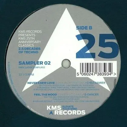 Inner City / Chez Damier / E-Dancer - KMS 25th Anniversary Classics - Sampler 02, Electronic, House, 2012 - KMS, US, Vinyl 1x