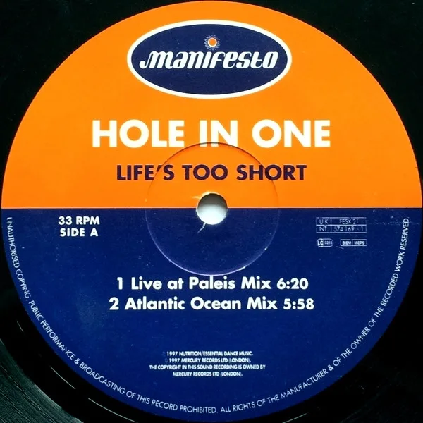 Album cover for Life's Too Short by Hole In One