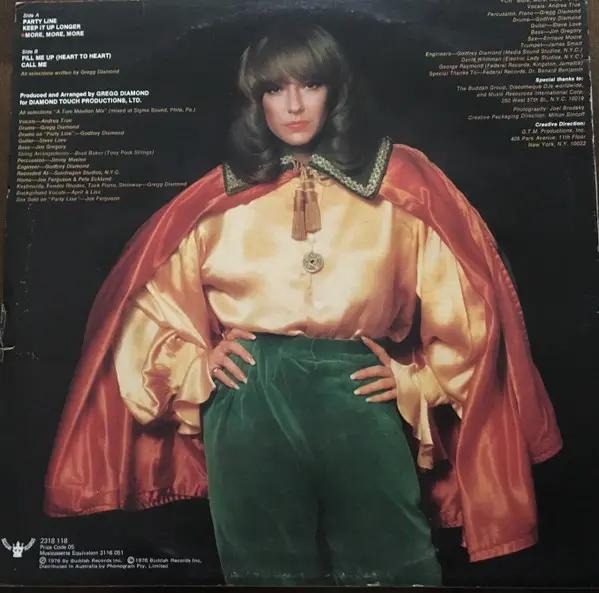 Andrea True Connection - More, More, More, Funk / Soul, Disco, Funk, Soul, 1976 - Buddah Records, Australia, Vinyl 1x LP, Alb