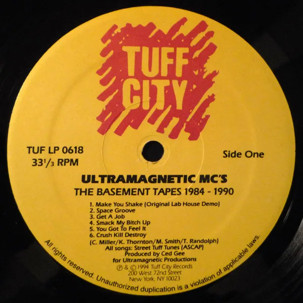 Album cover for The Basement Tapes 1984-1990 by Ultramagnetic MC's