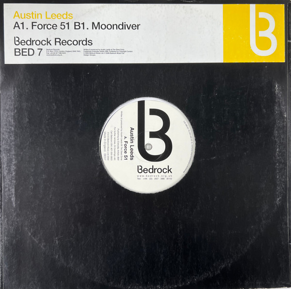 Austin Leeds - Force 51, Electronic, Progressive Trance, Trance, 2000 - Bedrock Records, UK, Vinyl 1x 12", 33 ⅓ RPM