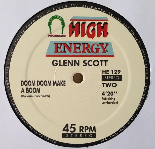 Album cover for Doom Doom Make A Boom by Glenn Scott