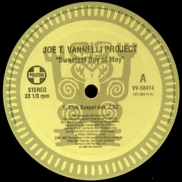 Album cover for Sweetest Day Of May by Joe T. Vannelli Project