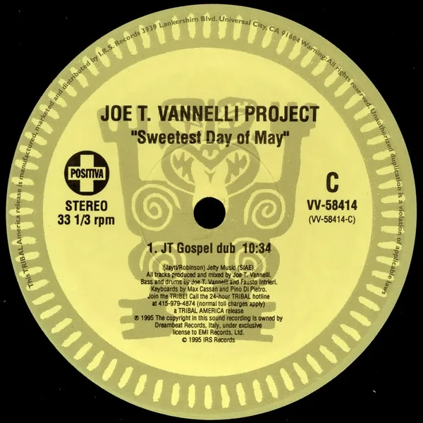 Album cover for Sweetest Day Of May by Joe T. Vannelli Project