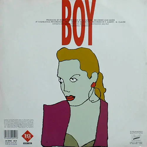 Alexia Cooper - Boy, Electronic, Eurobeat, Hi NRG, 1989 - Euroenergy, Italy, Vinyl 1x 12", 45 RPM