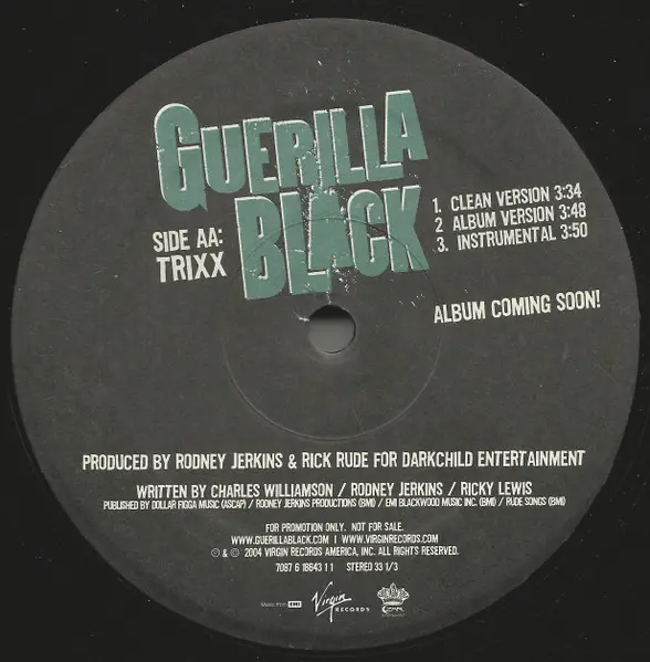 Guerilla Black Feat. Beenie Man - Compton / Trixx - 2004 - Bounce, Dancehall, Hyphy - Czar Entertainment, Virgin - Vinyl 1x 1